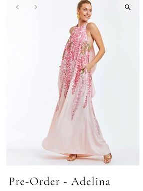 Mestiza New York Adelina Pink Floral Maxi Dress